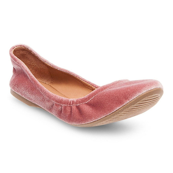Mossimo Supply Co. Shoes - Mossimo Ona Round Toe Pink Velvet Ballet Flats